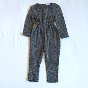 just kidding marled rayon blend plush knit comfy jumpsuit 2T toddler girls